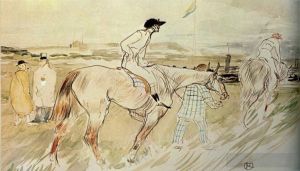 Henri de Toulouse-Lautrec œuvres - Est-ce suffisant de vouloir quelque chose avec passion le bon jockey 1895