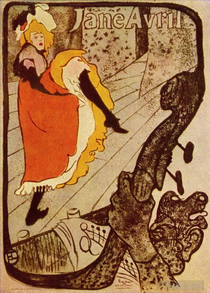 Henri de Toulouse-Lautrec Types de peintures - Jeanne avril 1893