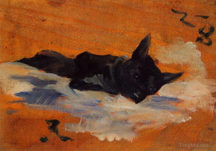 Henri de Toulouse-Lautrec Types de peintures - Petit chien 1888
