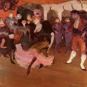 Henri de Toulouse-Lautrec œuvres - Marcelle Lender dansant dans le boléro à Chilperic 1895