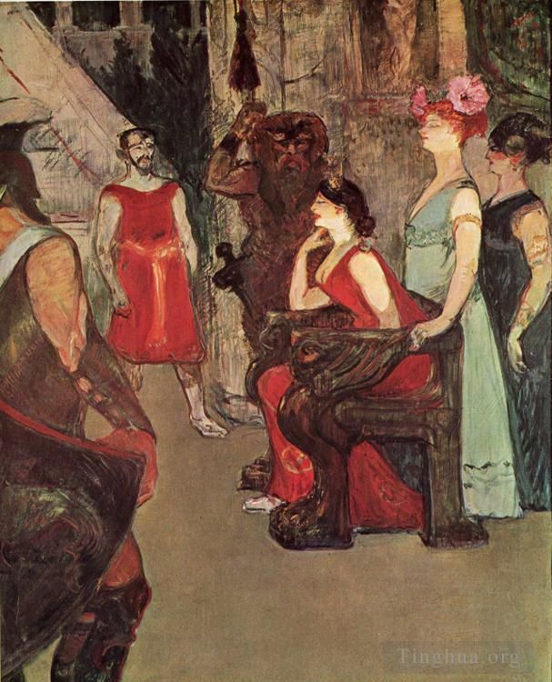 Henri de Toulouse-Lautrec Types de peintures - Messaline assise 1900
