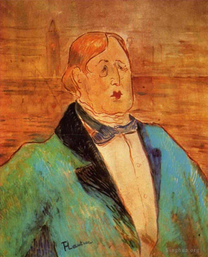 Henri de Toulouse-Lautrec Types de peintures - Portrait d'Oscar Wilde 1895