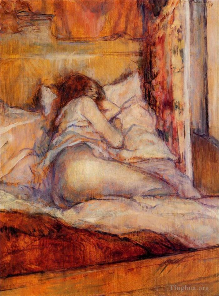 Henri de Toulouse-Lautrec Types de peintures - Le lit 1898