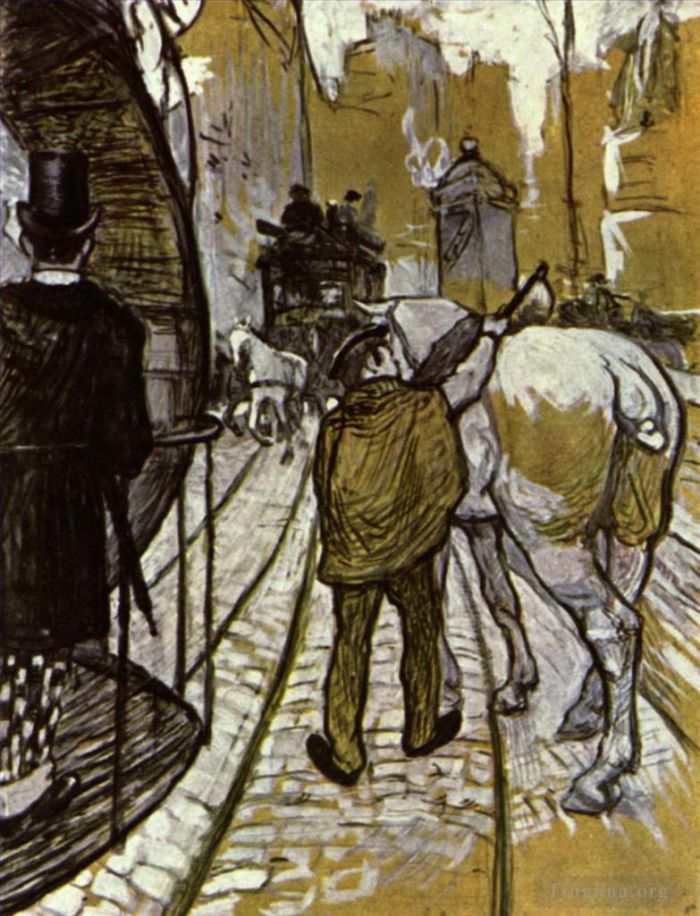 Henri de Toulouse-Lautrec Types de peintures - La compagnie de bus côtiers 1888