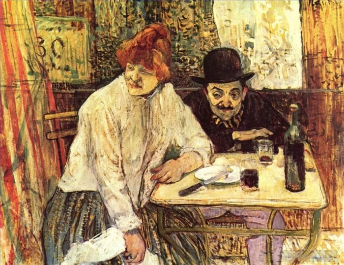 Henri de Toulouse-Lautrec Types de peintures - Les dernières miettes 1891