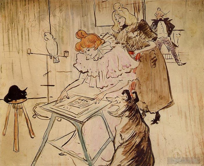 Henri de Toulouse-Lautrec Types de peintures - La motographe 1898