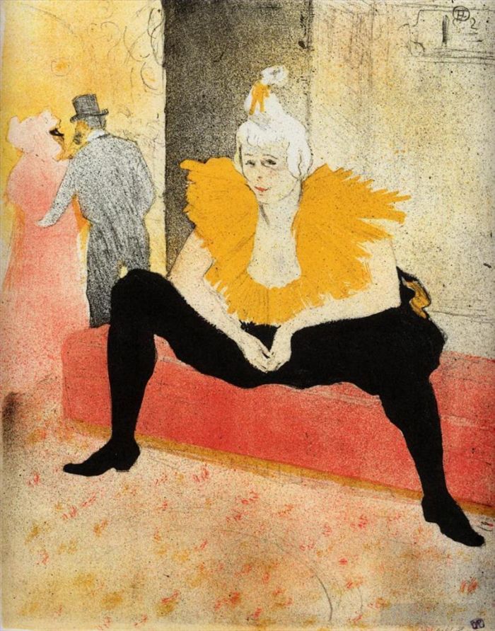 Henri de Toulouse-Lautrec Types de peintures - Ils cha u kao clown chinois assis 1896