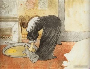 Henri de Toulouse-Lautrec œuvres - Ils femme avec une baignoire 1896