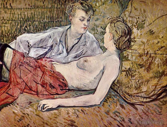 Henri de Toulouse-Lautrec Types de peintures - Deux amis 1891