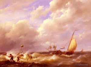 Hermanus Koekkoek Snr œuvres - Willem Un morceau de mer