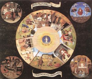 Jérôme Bosch œuvres - La morale des sept péchés capitaux