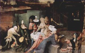 Jérôme Bosch œuvres - La tentation de saint Antoine 1514