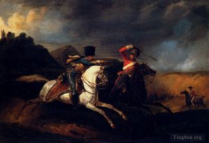 Émile Jean-Horace Vernet œuvres - Deux soldats à cheval