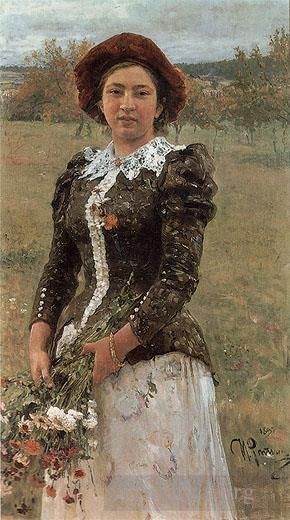 Ilya Repin Peinture à l'huile - Bouquet d'automne Réalisme russe