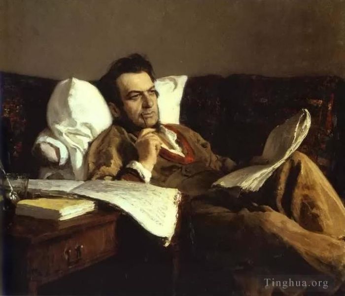 Ilya Repin Peinture à l'huile - Mikhaïl Glinka, le réalisme russe