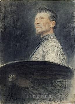 Ilya Repin Peinture à l'huile - Portrait d'AE Arkhipov Réalisme russe