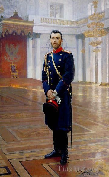 Ilya Repin Peinture à l'huile - Portrait de Nicolas II, le dernier empereur russe Réalisme russe