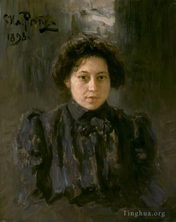 Ilya Repin Peinture à l'huile - Portrait de la fille de l'artiste Nadezhda Réalisme russe
