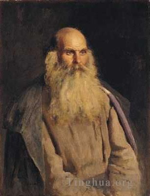 Ilya Repin Peinture à l'huile - Étude d'un vieil homme Réalisme russe