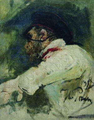 Ilya Repin œuvres - Un homme en veste blanche 1913