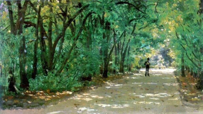 Ilya Repin Peinture à l'huile - Allée dans le parc Kachanovka 1880