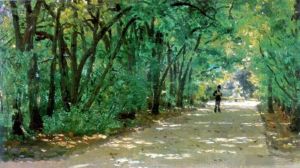 Ilya Repin œuvres - Allée dans le parc Kachanovka 1880