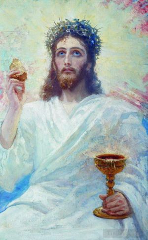 Ilya Repin œuvres - Christ avec un bol 1894
