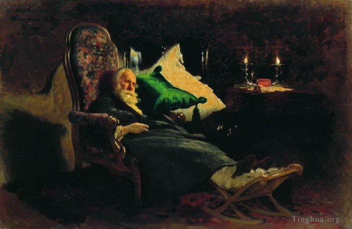 Ilya Repin Peinture à l'huile - Mort de Fedor Chizhov 1877