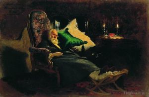 Ilya Repin œuvres - Mort de Fedor Chizhov 1877