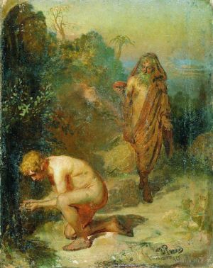 Ilya Repin œuvres - Diogène et le garçon 1867
