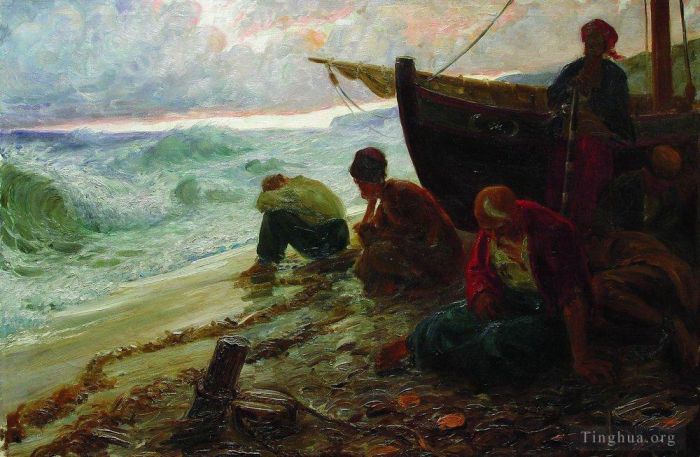 Ilya Repin Peinture à l'huile - Fin de la liberté de la mer Noire