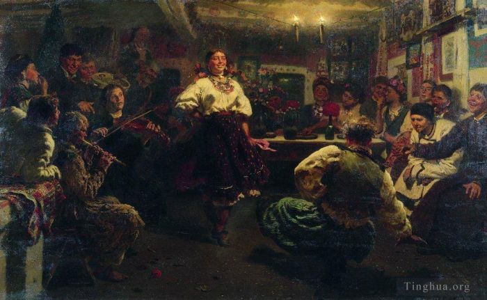 Ilya Repin Peinture à l'huile - Soirée 1881