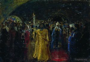 Ilya Repin œuvres - Sortie du patriarche Hermogène 1881