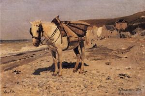 Ilya Repin œuvres - Viole de cheval 1874