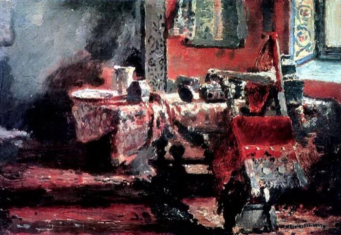 Ilya Repin Peinture à l'huile - Étude intérieure 1883