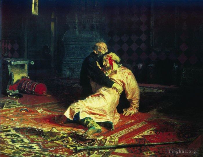 Ilya Repin Peinture à l'huile - Ivan le Terrible et son fils Ivan le 11581885 novembre