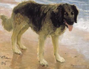 Ilya Repin œuvres - Le meilleur ami de l'homme, le chien 1908