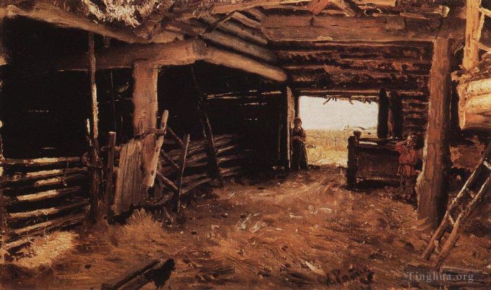 Ilya Repin Peinture à l'huile - Cour paysanne 1879