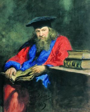 Ilya Repin œuvres - Portrait de Dmitri Mendeleïev 1885