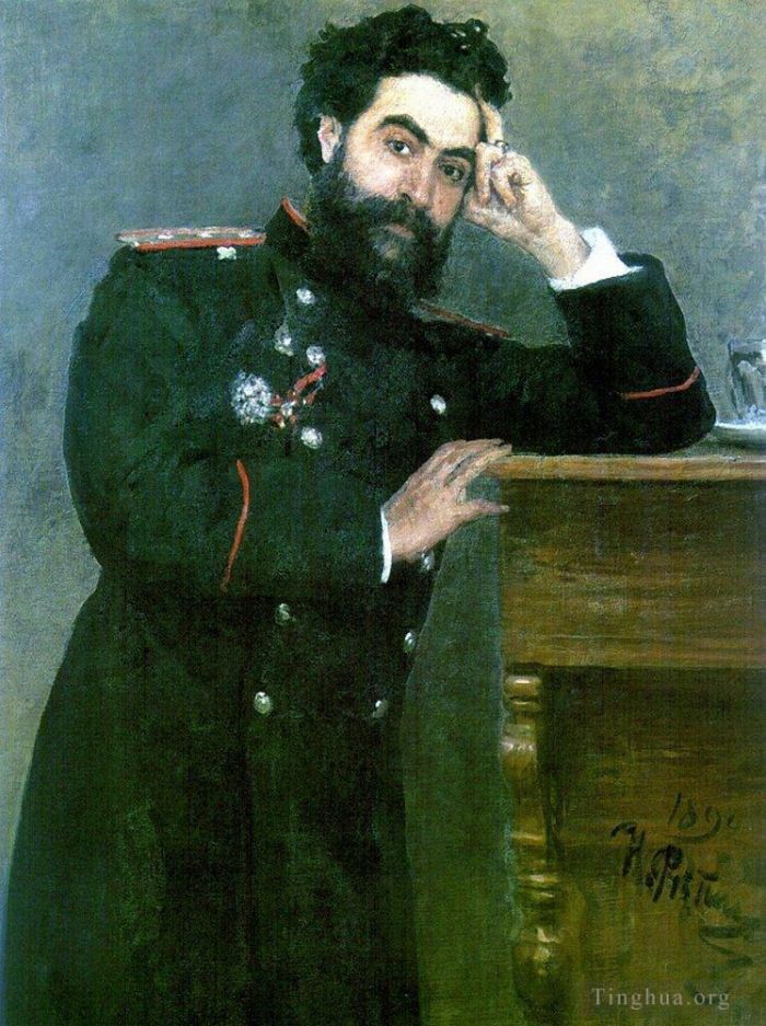 Ilya Repin Peinture à l'huile - Portrait d'Ir Tarhanov 1892