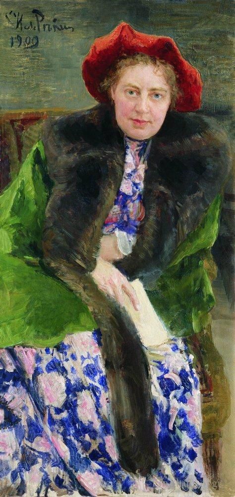 Ilya Repin Peinture à l'huile - Portrait de Nadezhda Borisovna Nordman Severova 1909