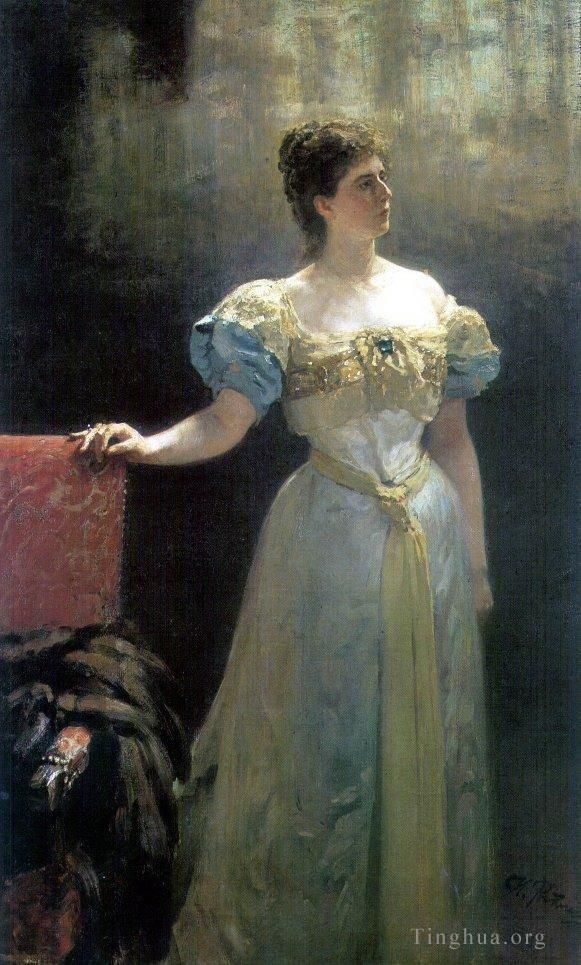 Ilya Repin Peinture à l'huile - Portrait de la princesse Maria Klavdievna Tenisheva 1896