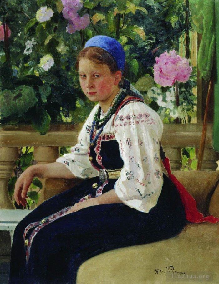 Ilya Repin Peinture à l'huile - Portrait de SF Mamontova 1879