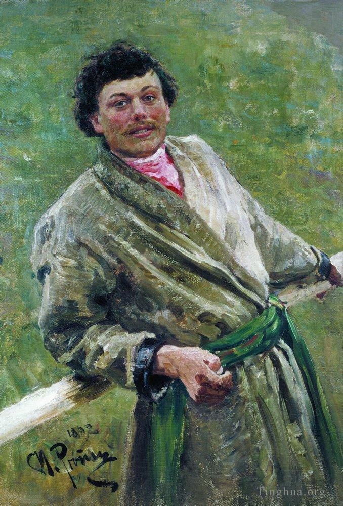 Ilya Repin Peinture à l'huile - Portrait de Sidor Shavrov 1892