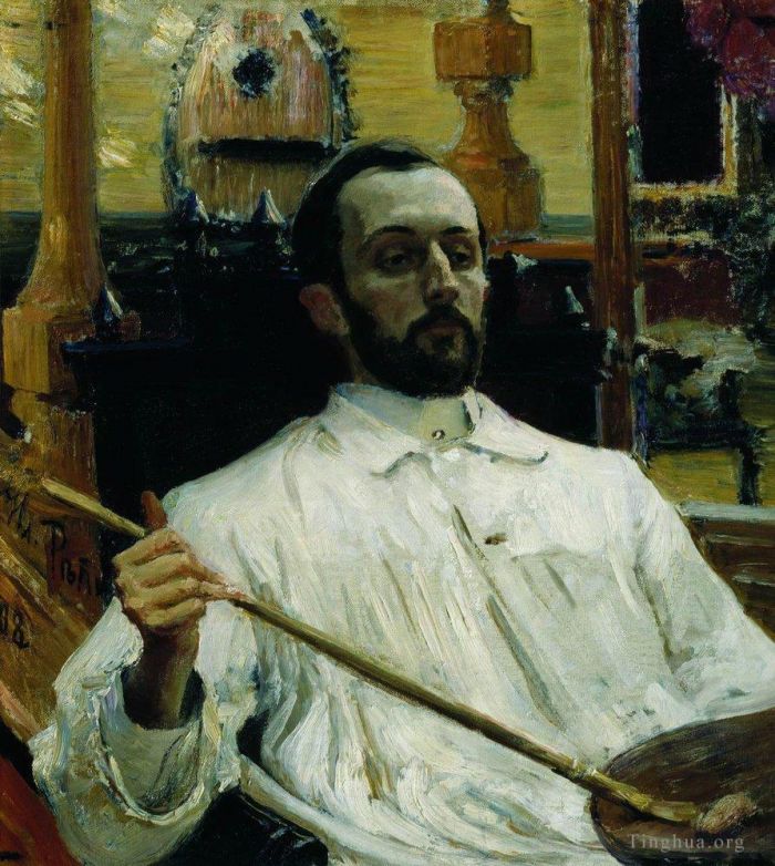 Ilya Repin Peinture à l'huile - Portrait de l'artiste Dn Kardovskiy 1897