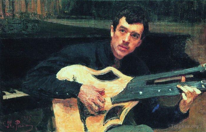 Ilya Repin Peinture à l'huile - Portrait de l'artiste contre Svarog 1915