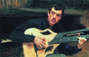 Ilya Repin œuvres - Portrait de l'artiste contre Svarog 1915