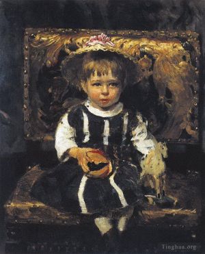 Ilya Repin œuvres - Portrait de Vera Repina 1874