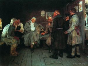 Ilya Repin œuvres - De retour de la guerre 1877