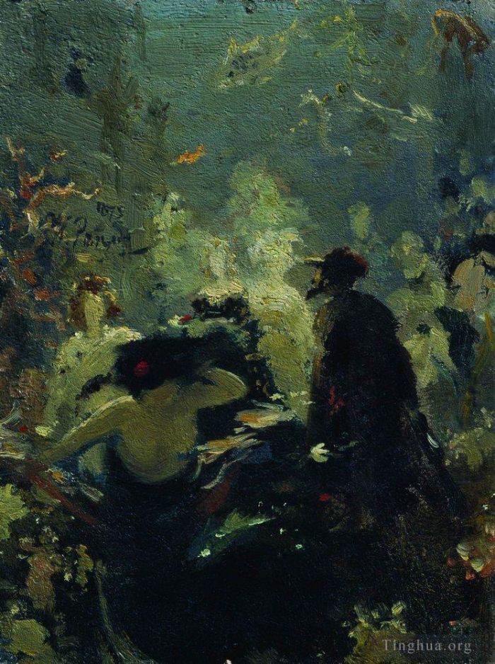Ilya Repin Peinture à l'huile - Sadko dans le royaume sous-marin 1875